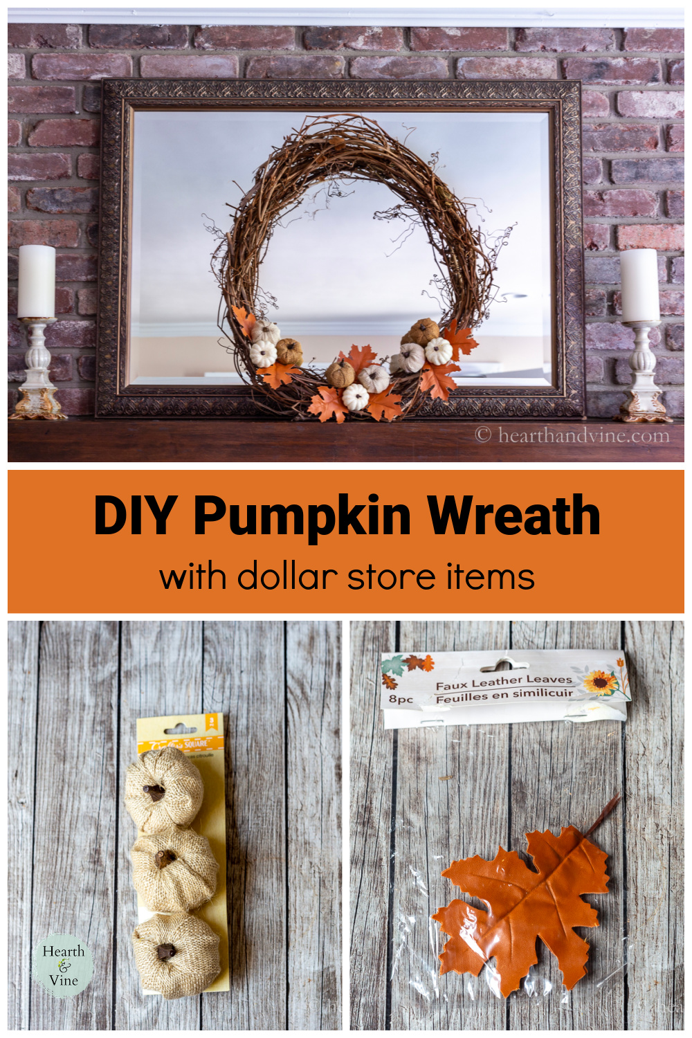 DIY Dollar Store Fall Wreath Hearth And Vine diy-dollar-store-fall-wreath-hearth-and-vine
