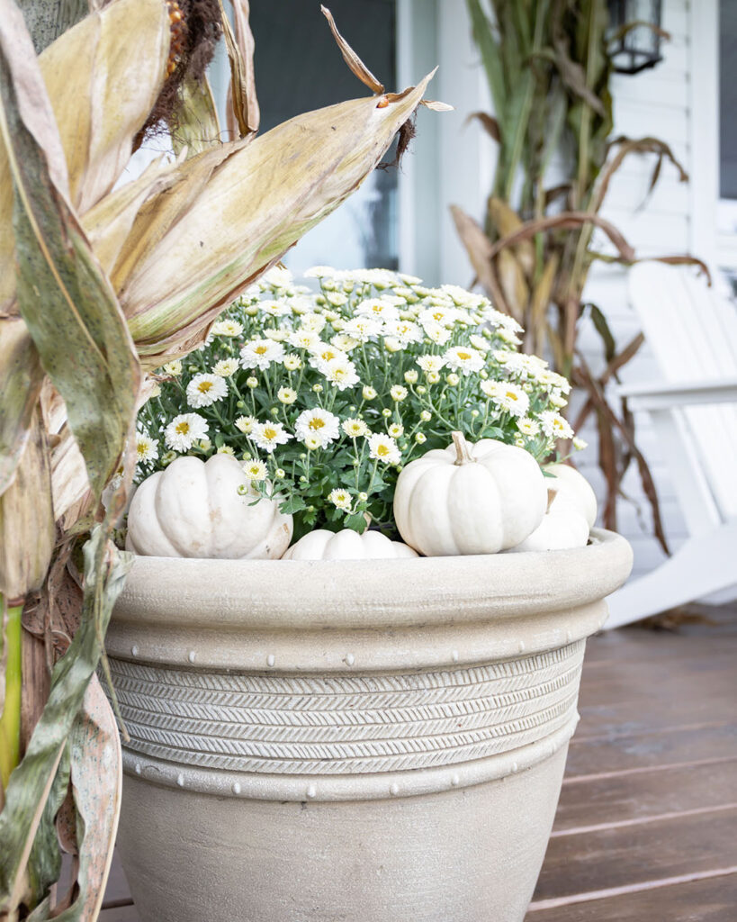 Front Porch Fall Planter Ideas - Hearth and Vine