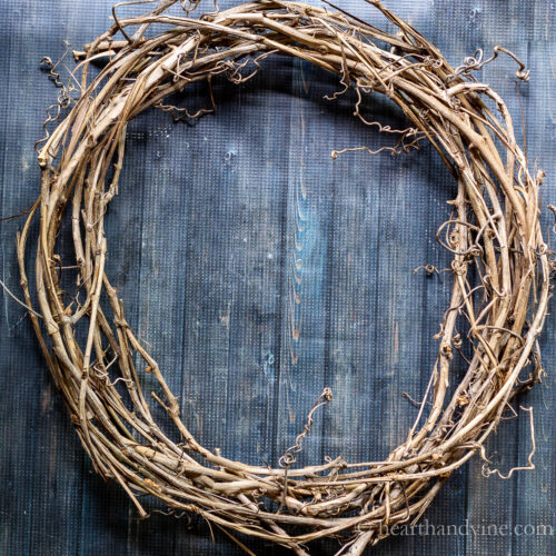 Handmade grapevine wreath
