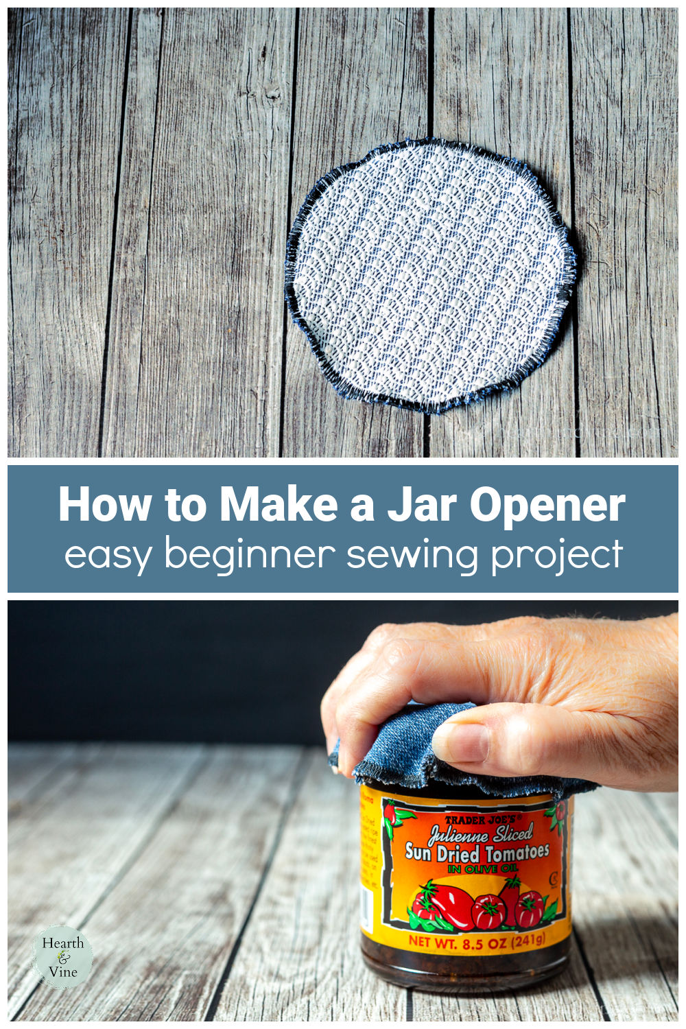 DIY Jar Opener Easy Beginner Sewing Project Hearth and Vine