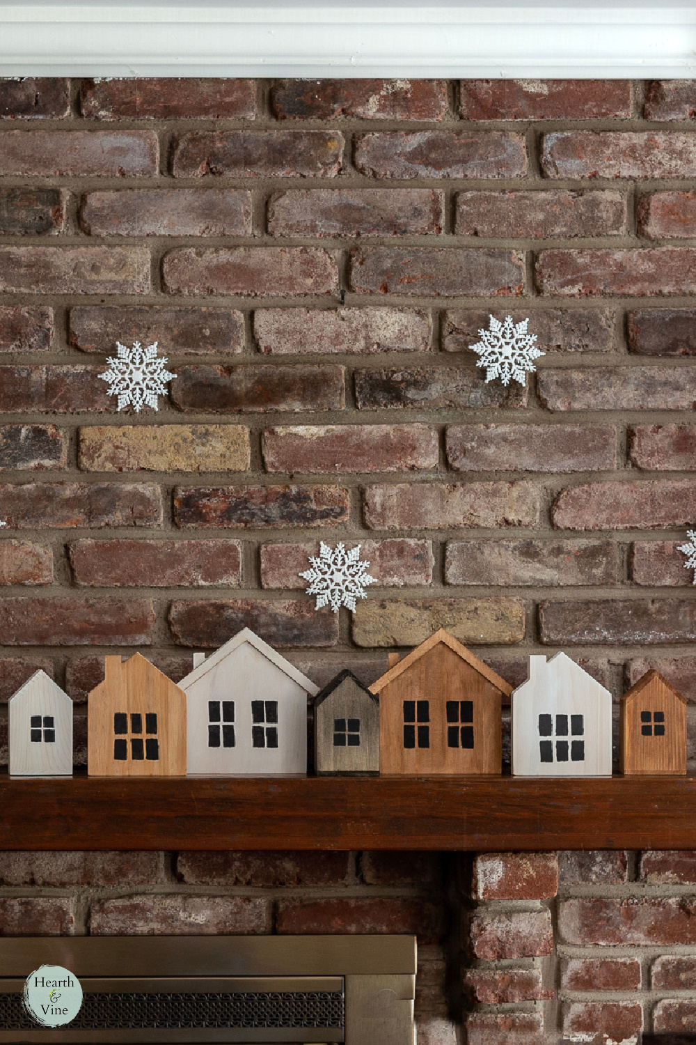 DIY Christmas Village Mantel  Hearth and Vine