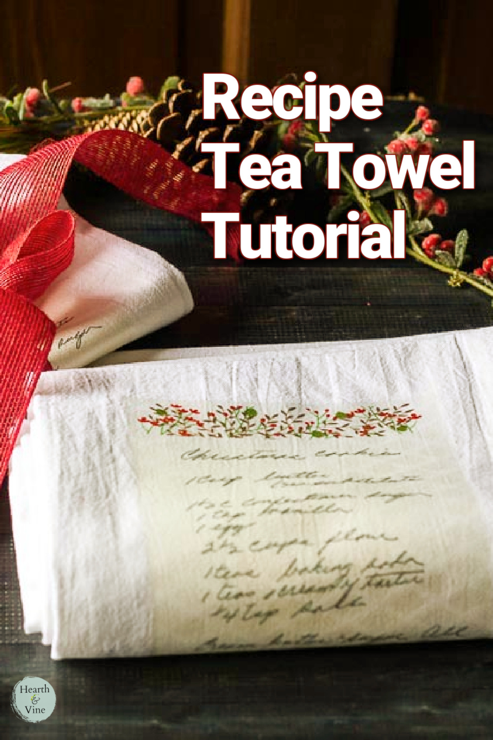 How To Print Handwritten Recipes On Tea Towels