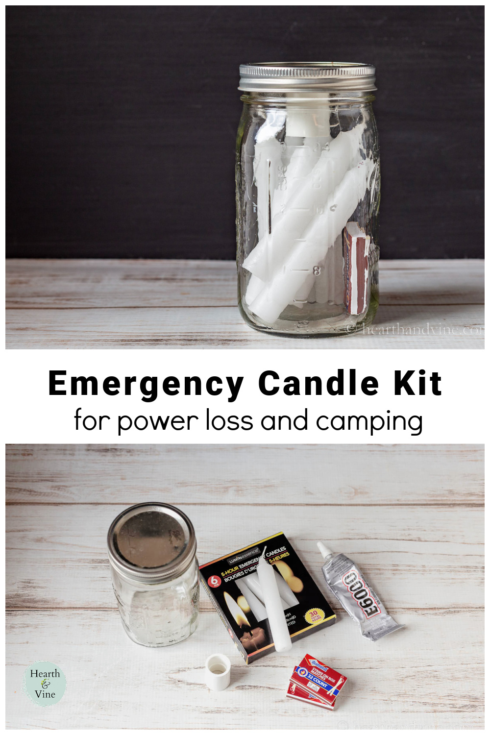 DIY Emergency Candle Holder Kits Hearth and Vine