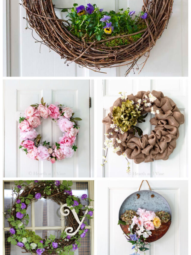 Easy Spring Wreath Tutorials | Hearth and Vine