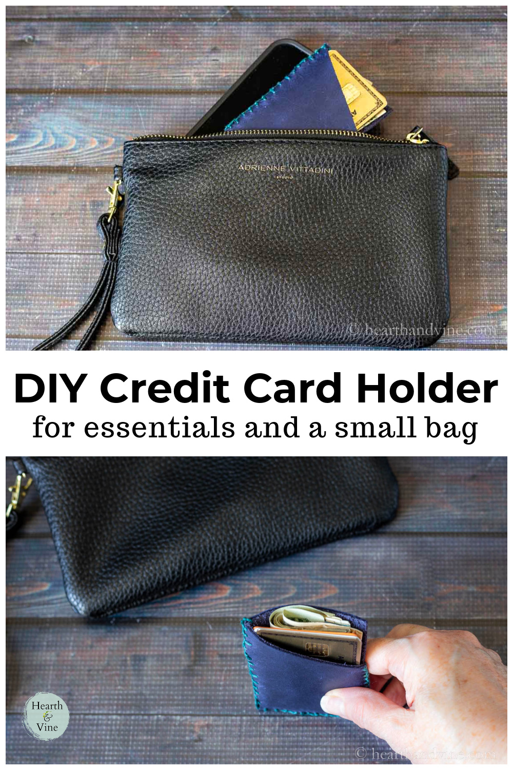 How to Make Card Holder to Fit in a Small Purse Hearth and Vine