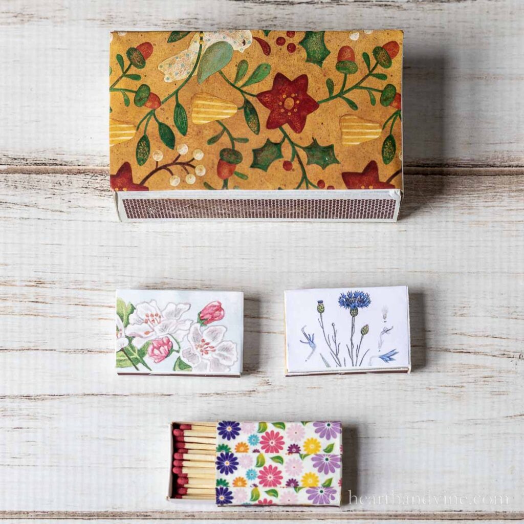 How to Decorate Matchboxes for Next to Nothing Hearth and Vine
