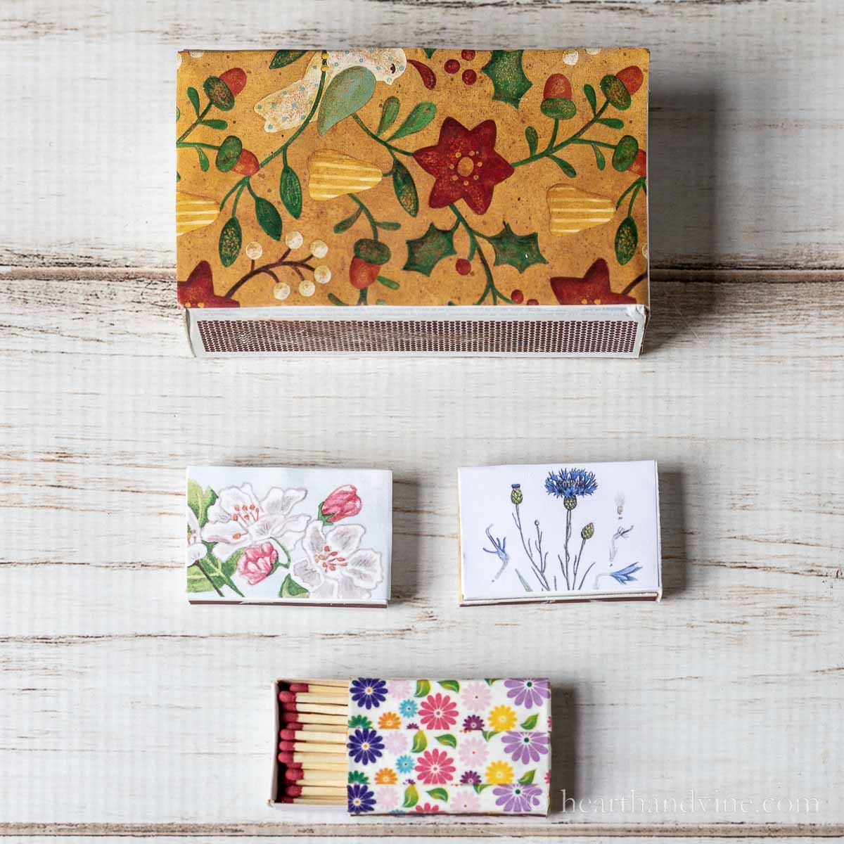 How to Decorate Matchboxes for Next to Nothing | Hearth and Vine