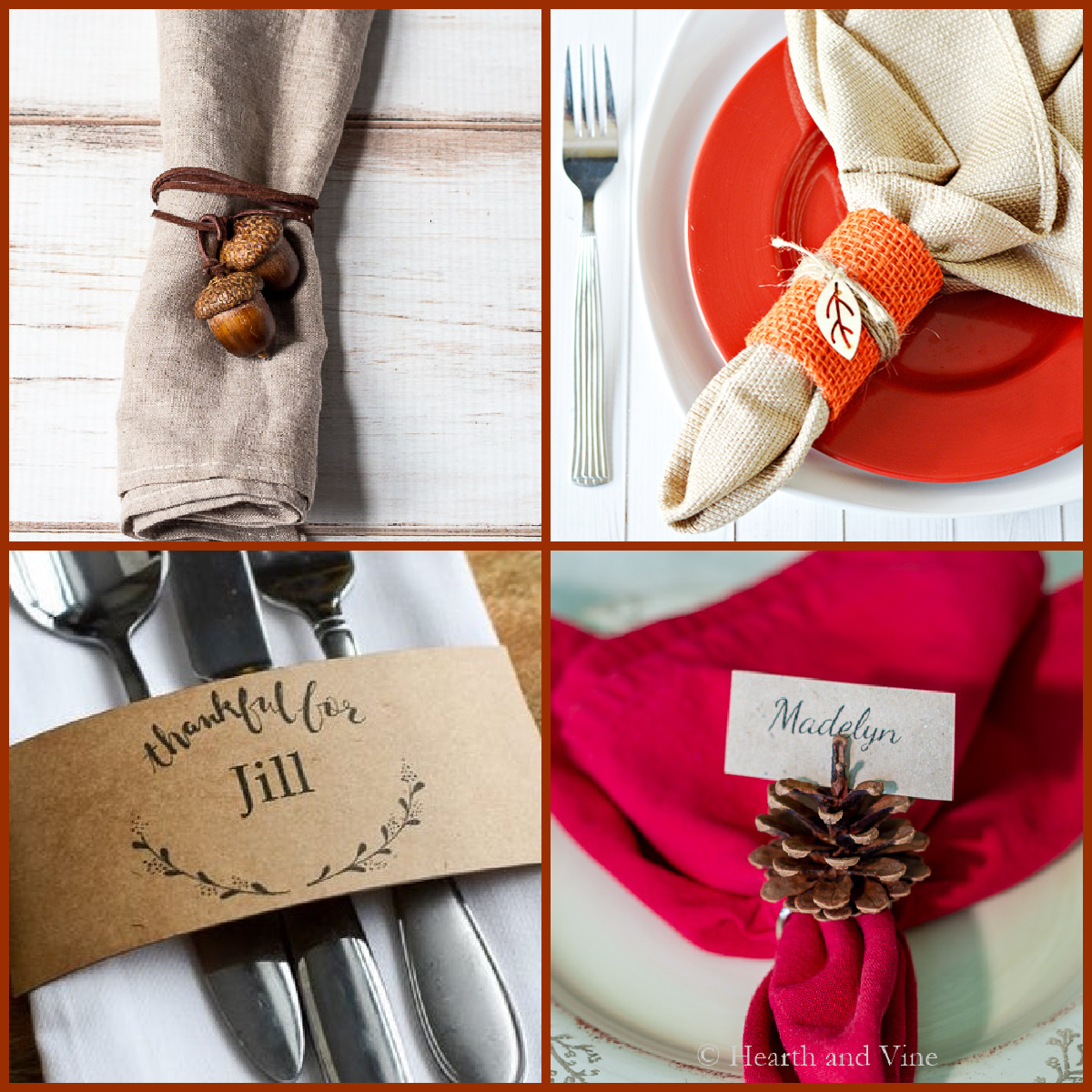 Diy napkin store ring holders