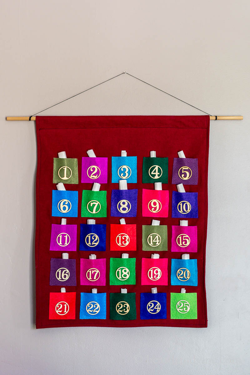 DIY Felt Advent Calendar Hearth and Vine