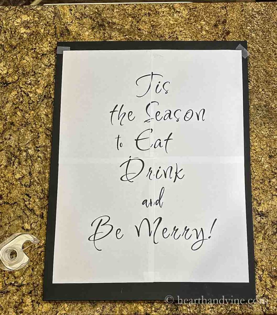 DIY Lighted Sign for Christmas | Hearth and Vine