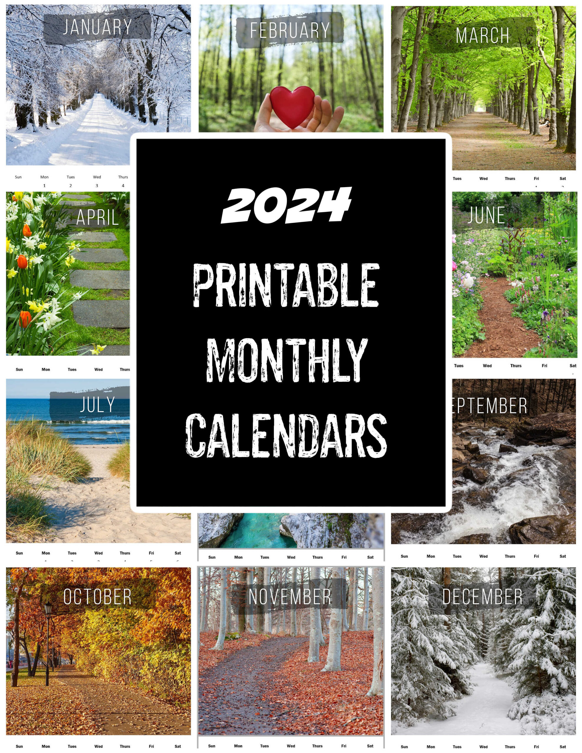 Printable Calendars 2024 Hearth and Vine