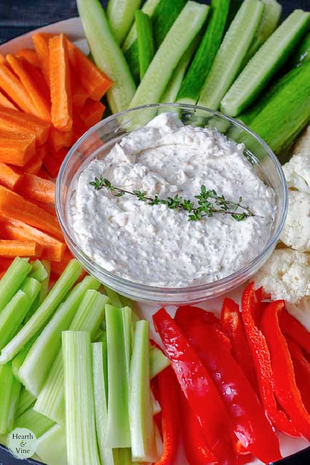 Cream Cheese Vegetable Dip Hearth and Vine
