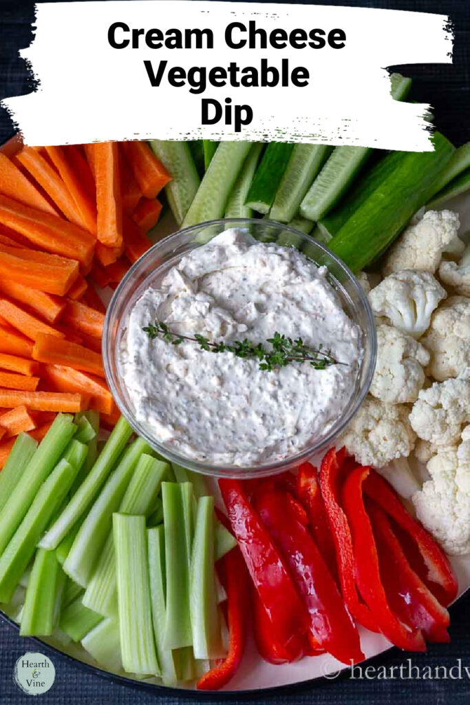 Cream Cheese Vegetable Dip Hearth and Vine
