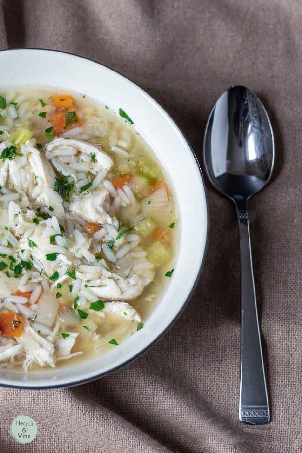 Chicken and Rice Slow Cooker Soup Hearth and Vine