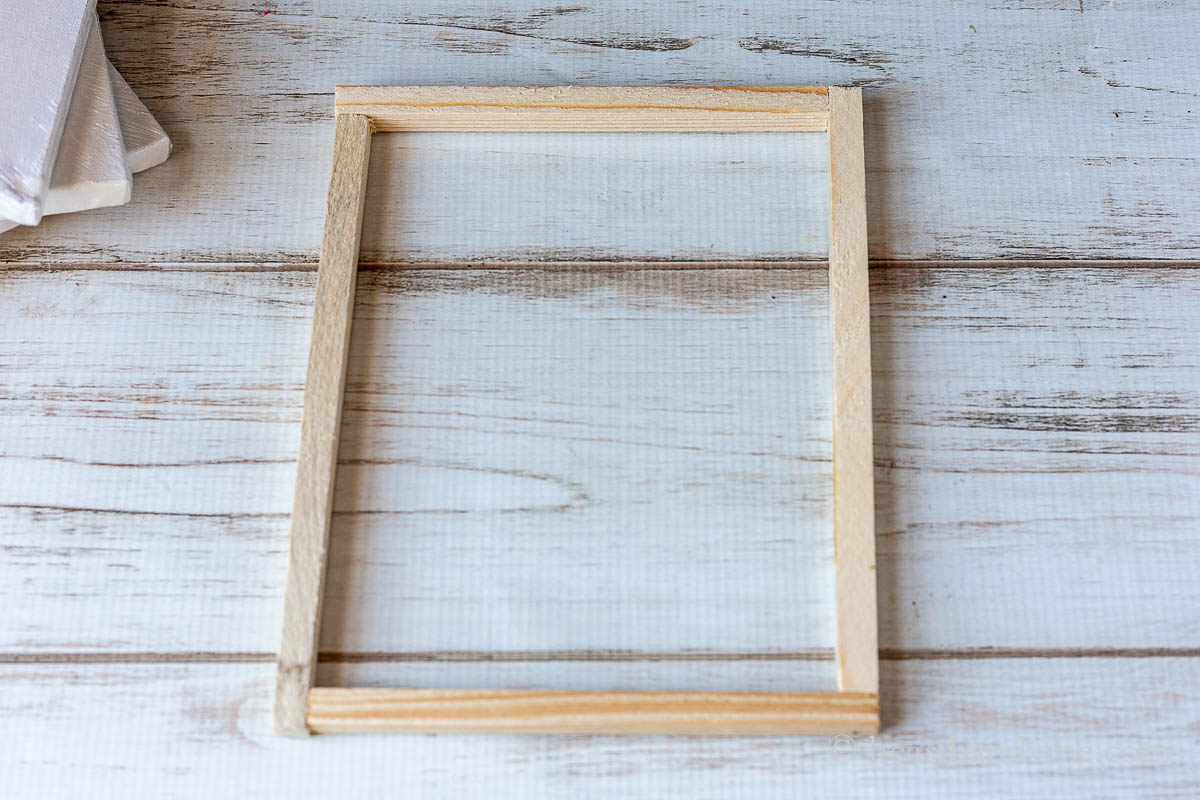 8" x 10" wood frame.