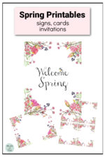 Free Spring Printables for Home Decor, Cards &amp; Invitations