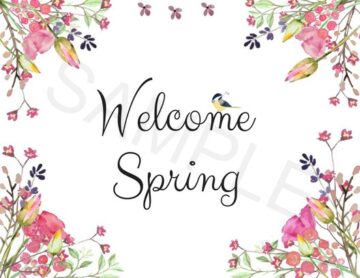 Free Spring Printables for Home Decor, Cards &amp; Invitations