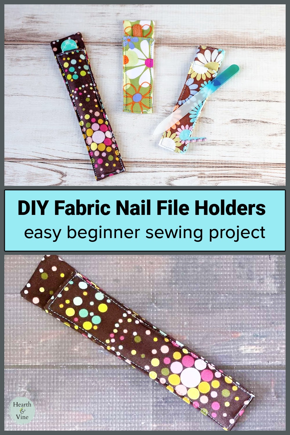 How to Make a Nail File Holder Hearth and Vine