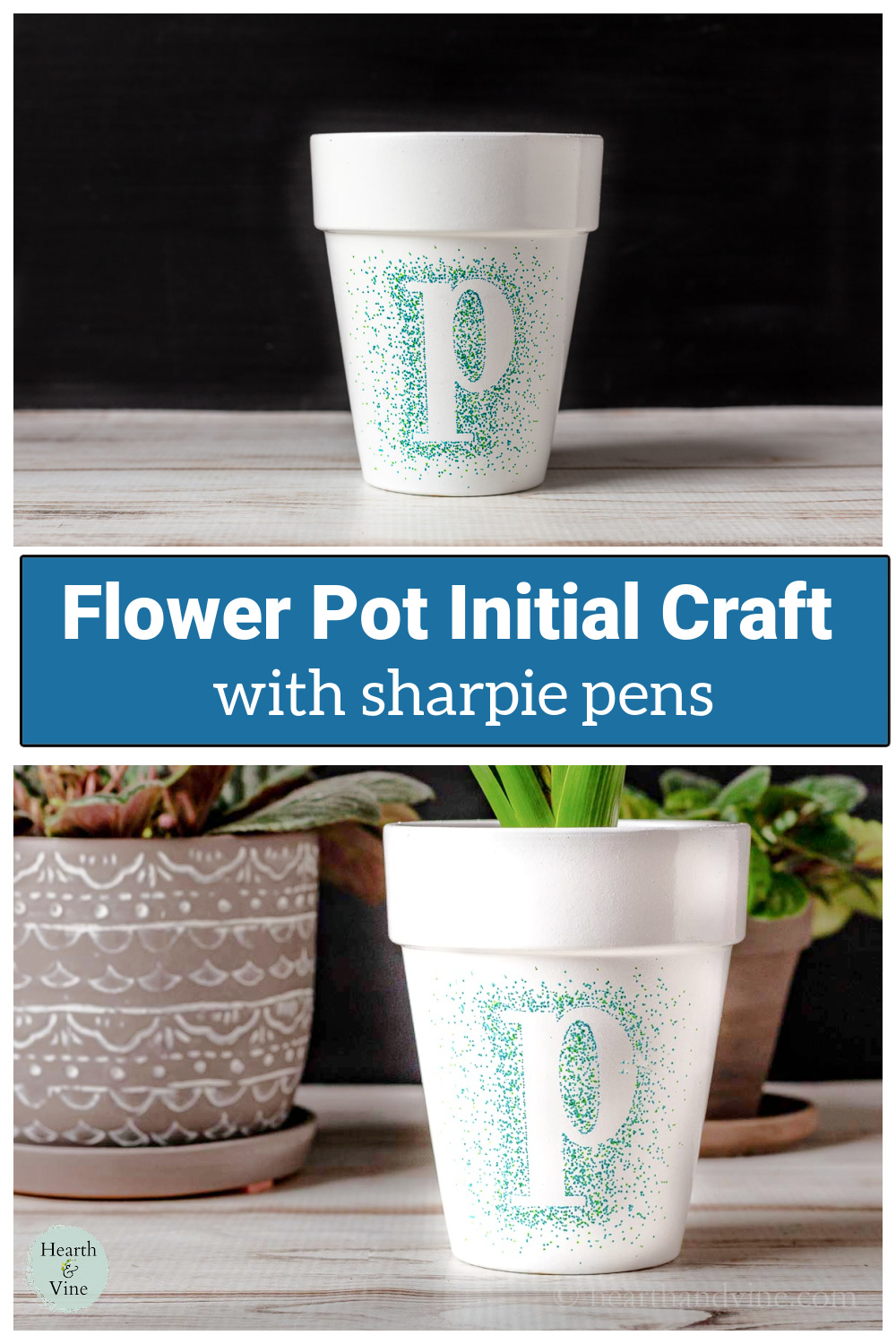 Decorating Clay Pots with Sharpies Hearth and Vine