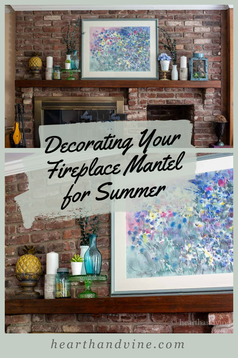 Decorating Your Mantel For Summer