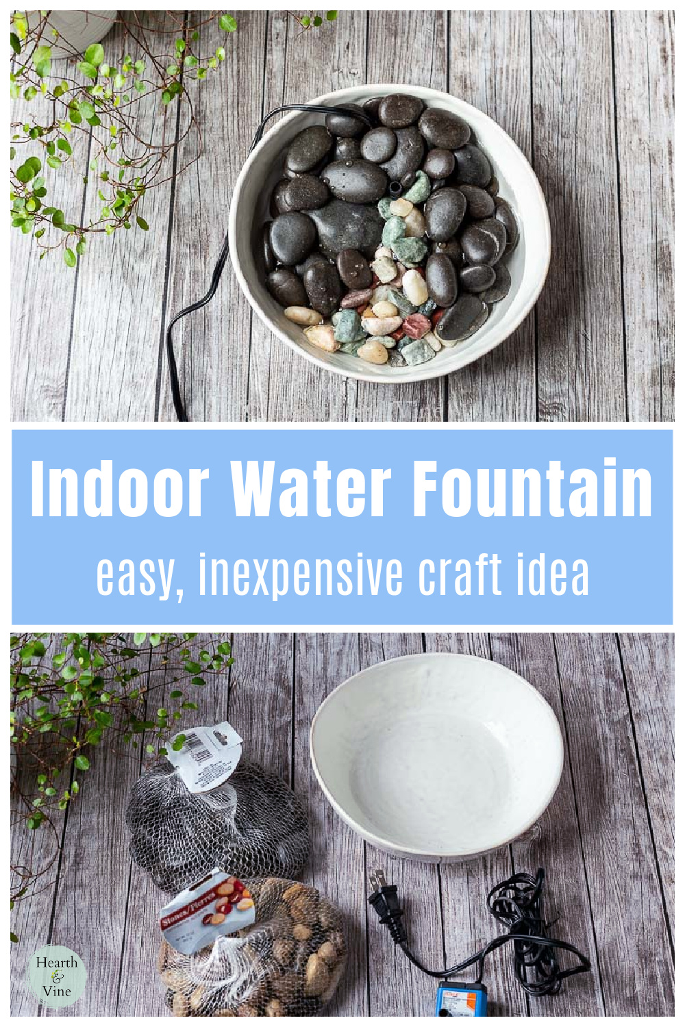 DIY Indoor Water Fountain