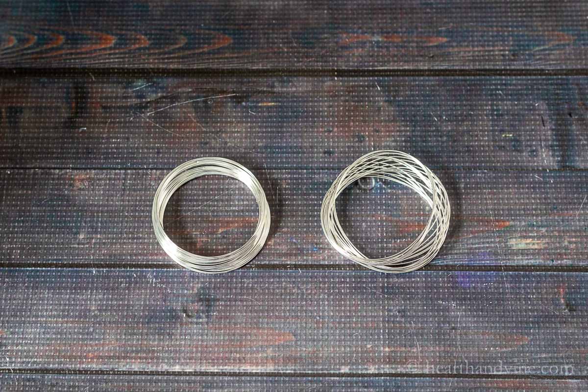 Round and oval memory wire.