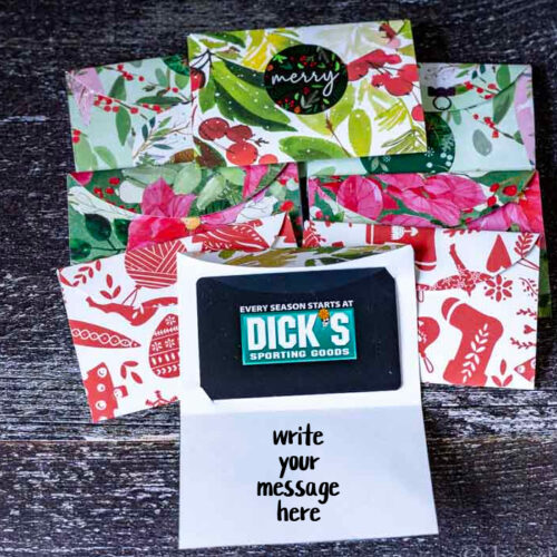 Paper Gift Note Gift Card Holder Template and Free Printables