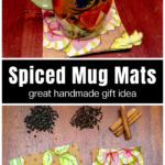 A large ceramic mug set on a spice mug mat.