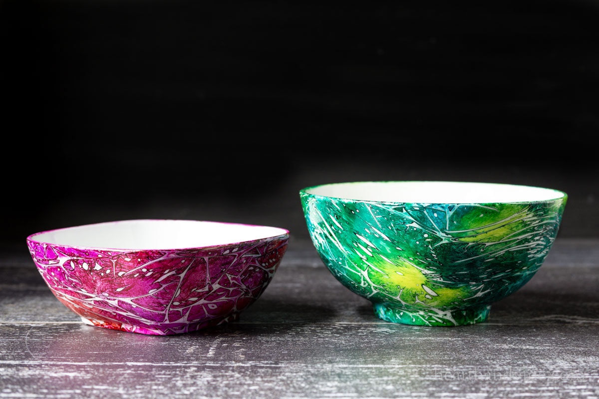 Alcohol Ink with Plastic Wrap - Easy Craft with Amazing Results