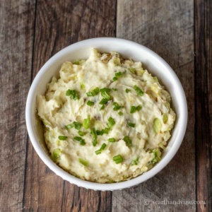 A bowl of Irish colcannon.
