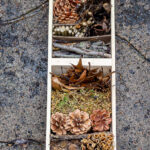 A handmade bug hotel on a table.