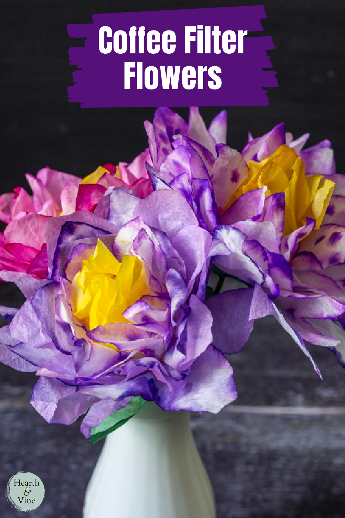 Coffee Filter Flowers - Easy Craft Tutorial