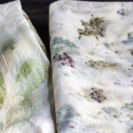 Two fabric eco prints.