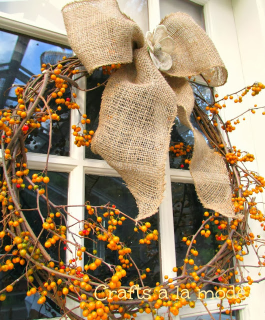 Bittersweet vine wreath.