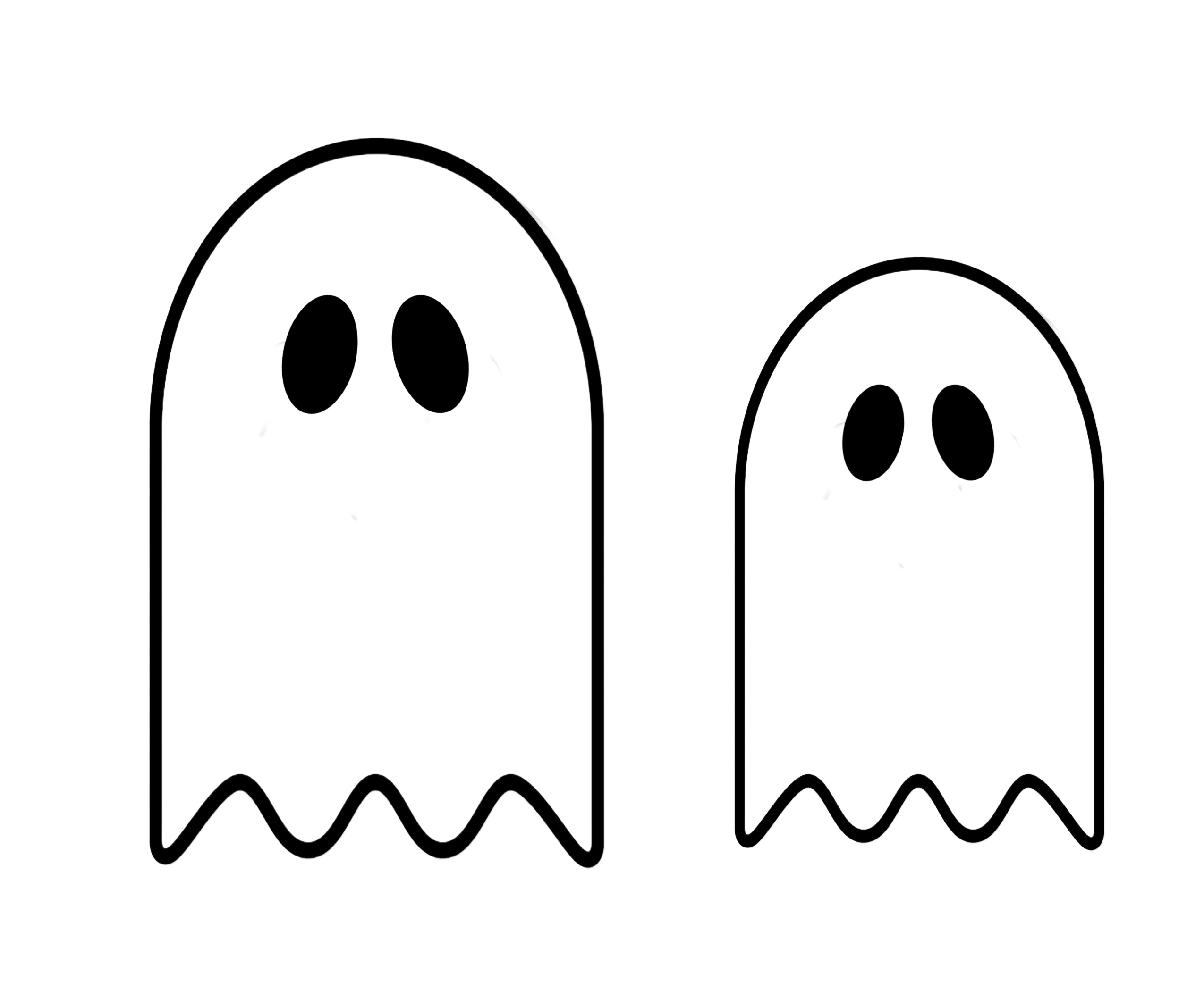 Two sizes of ghost template.