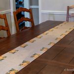 Pumpkin napkin table runner.