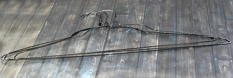 Black wire hangers
