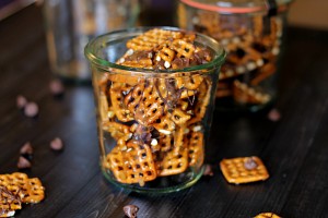 chocolate caramel pretzel treat ~ ingredients ~ gardenmatter.com