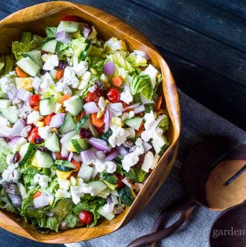 Colorful Chopped Salad ~ Classic Chopped Salad ~ gardenmatter.com