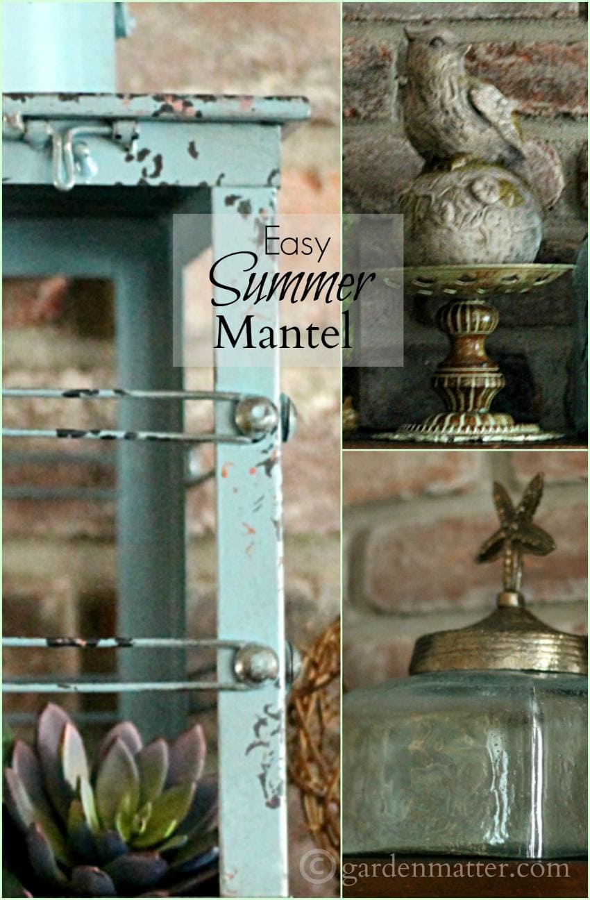 Learn how to easily and affordable it is to decorate a summer mantel.