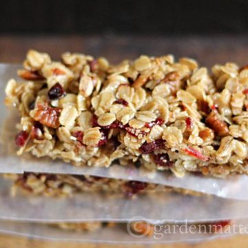 Take your favorite granola recipe and turn it into a bar that you can grab on the go.