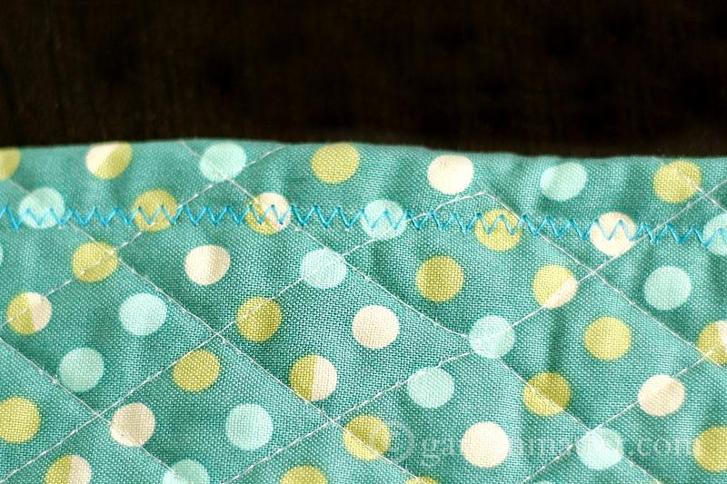 Quilted Sunglass Case Tutorial - zigzag stitch