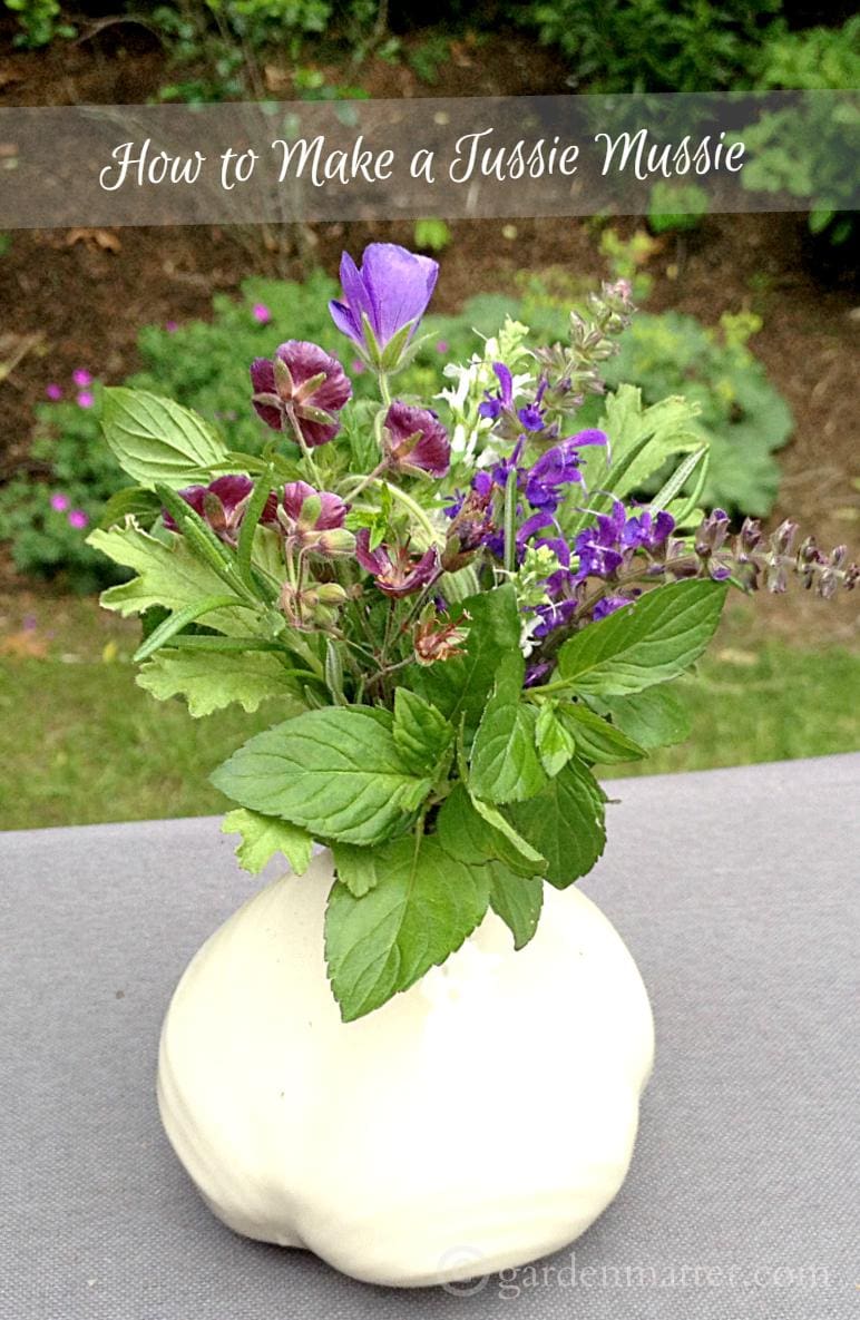 Learn how to make a Tussie Mussie with the Language of Flowers