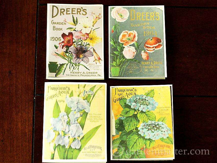 Enjoy making many paper crafts with vintage seed packets and catalog printables.